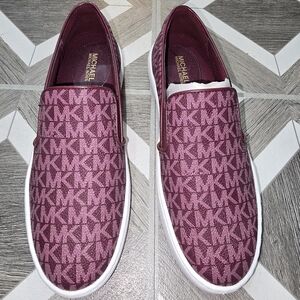 Michael Kors Women's Burgundy Slip-On Shoes
